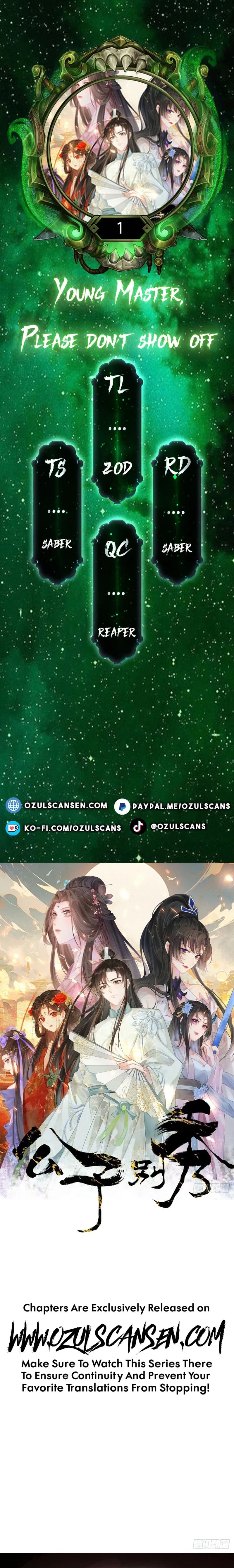 Sir, Don’t Show Off chapter 1 page 1