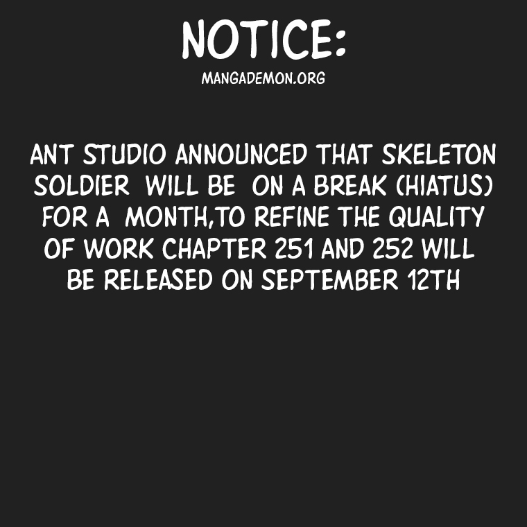 Skeleton Soldier chapter 250.5 page 1