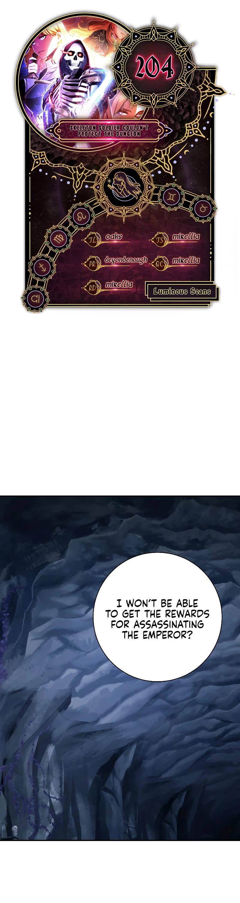 Skeleton Soldier Couldn’t Protect the Dungeon chapter 204 page 1