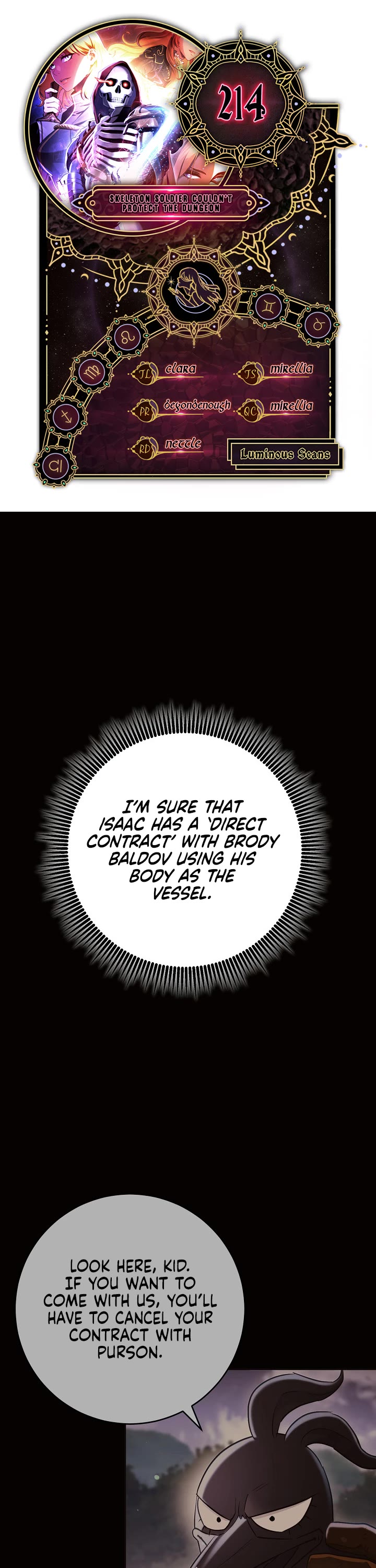 Skeleton Soldier Couldn’t Protect the Dungeon chapter 214 page 1