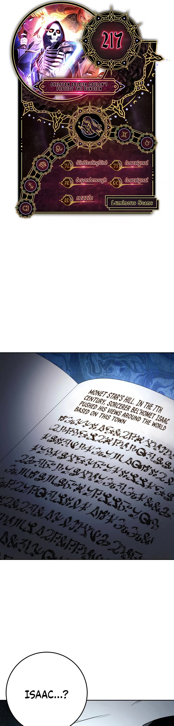 Skeleton Soldier Couldn’t Protect the Dungeon chapter 217 page 1