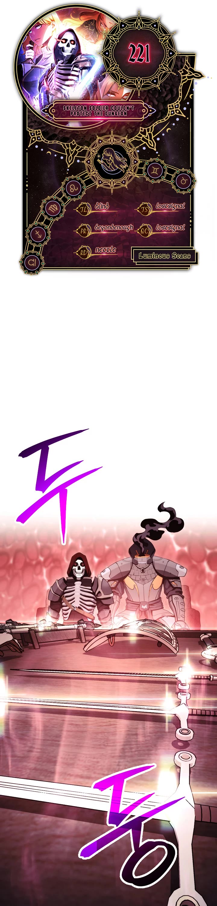 Skeleton Soldier Couldn’t Protect the Dungeon chapter 221 page 1
