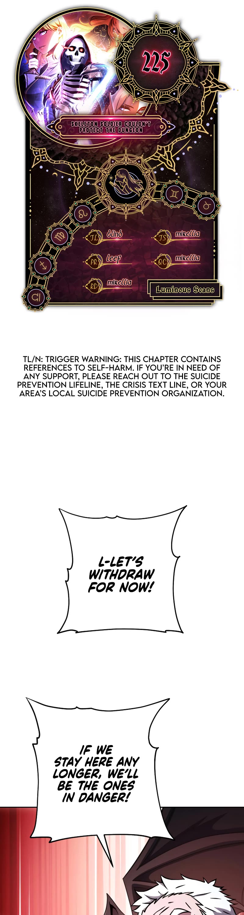 Skeleton Soldier Couldn’t Protect the Dungeon chapter 225 page 1