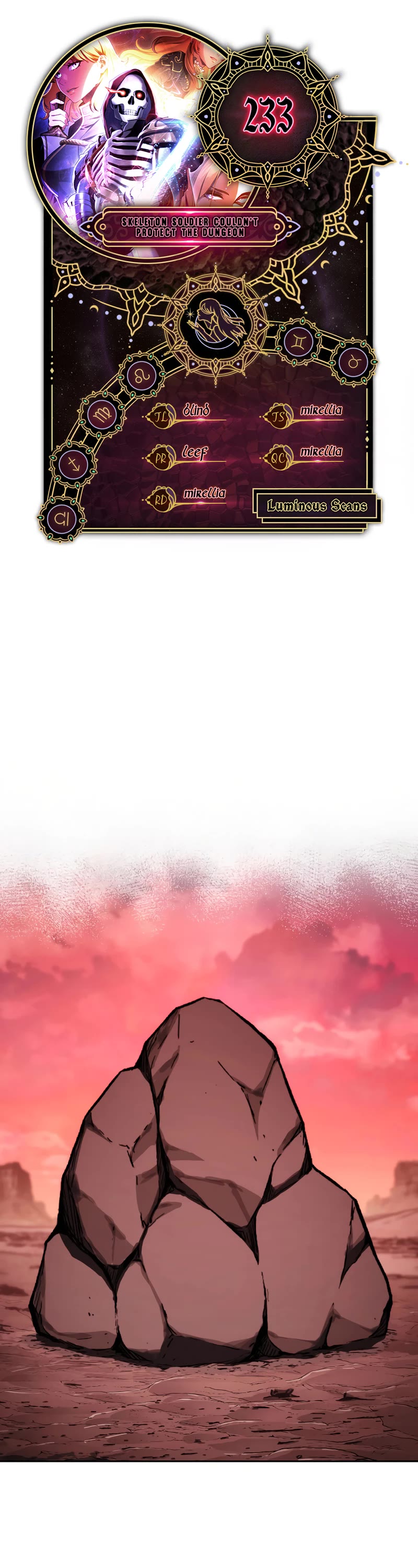 Skeleton Soldier Couldn’t Protect the Dungeon chapter 233 page 1