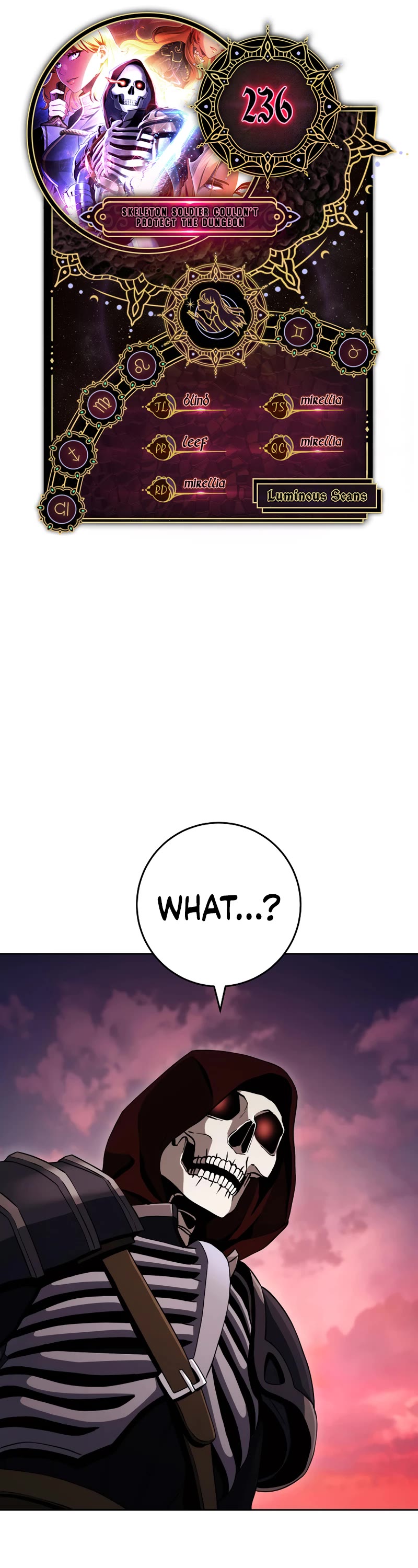 Skeleton Soldier Couldn’t Protect the Dungeon chapter 236 page 1