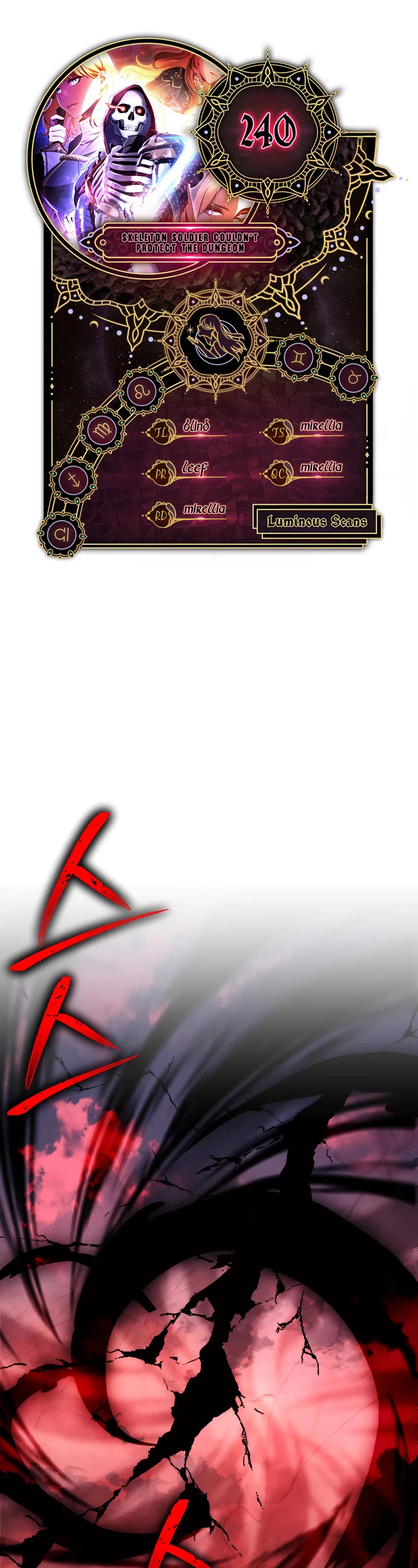 Skeleton Soldier Couldn’t Protect the Dungeon chapter 240 page 1