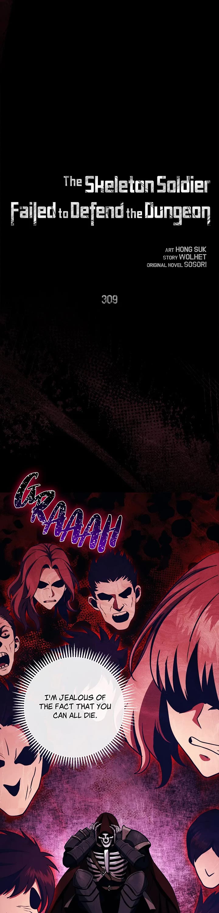 Skeleton Soldier Couldn’t Protect the Dungeon chapter 309 page 1