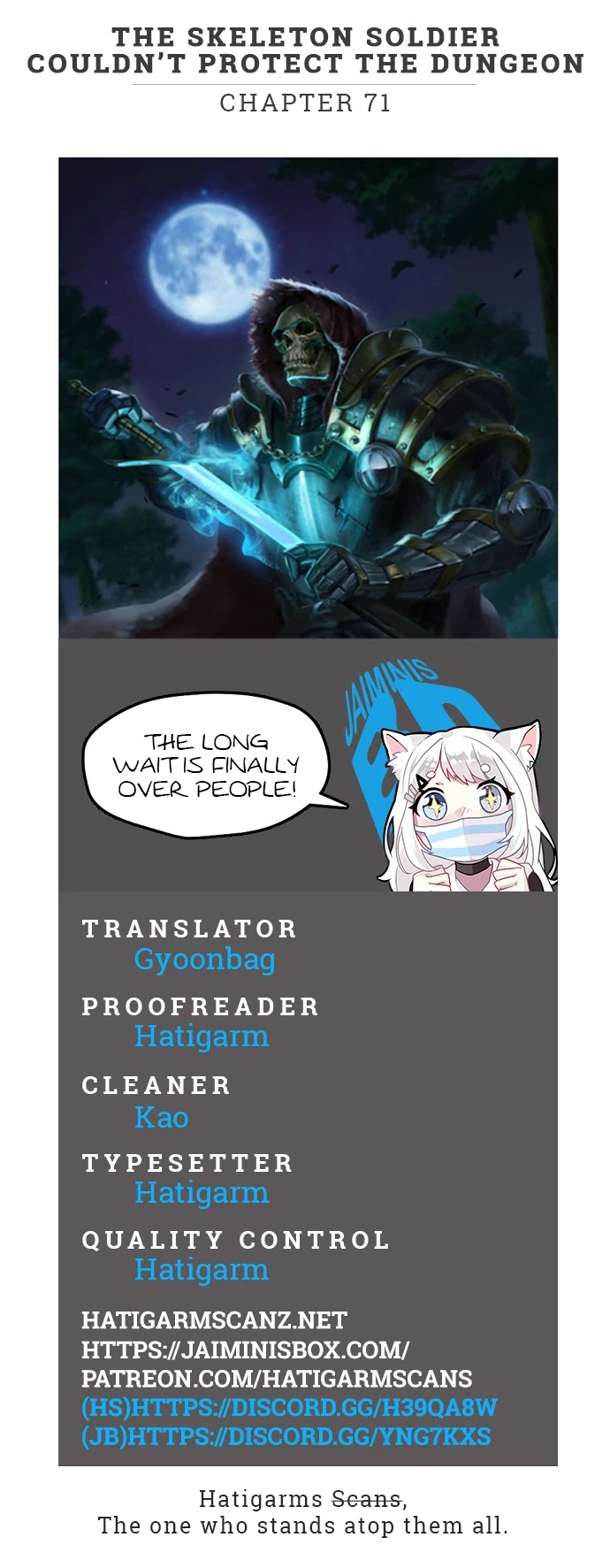 Skeleton Soldier Couldn’t Protect the Dungeon chapter 71 page 1