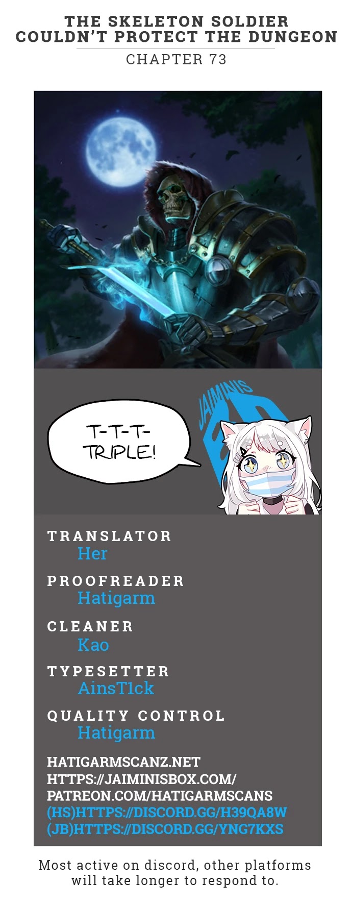 Skeleton Soldier Couldn’t Protect the Dungeon chapter 73 page 1