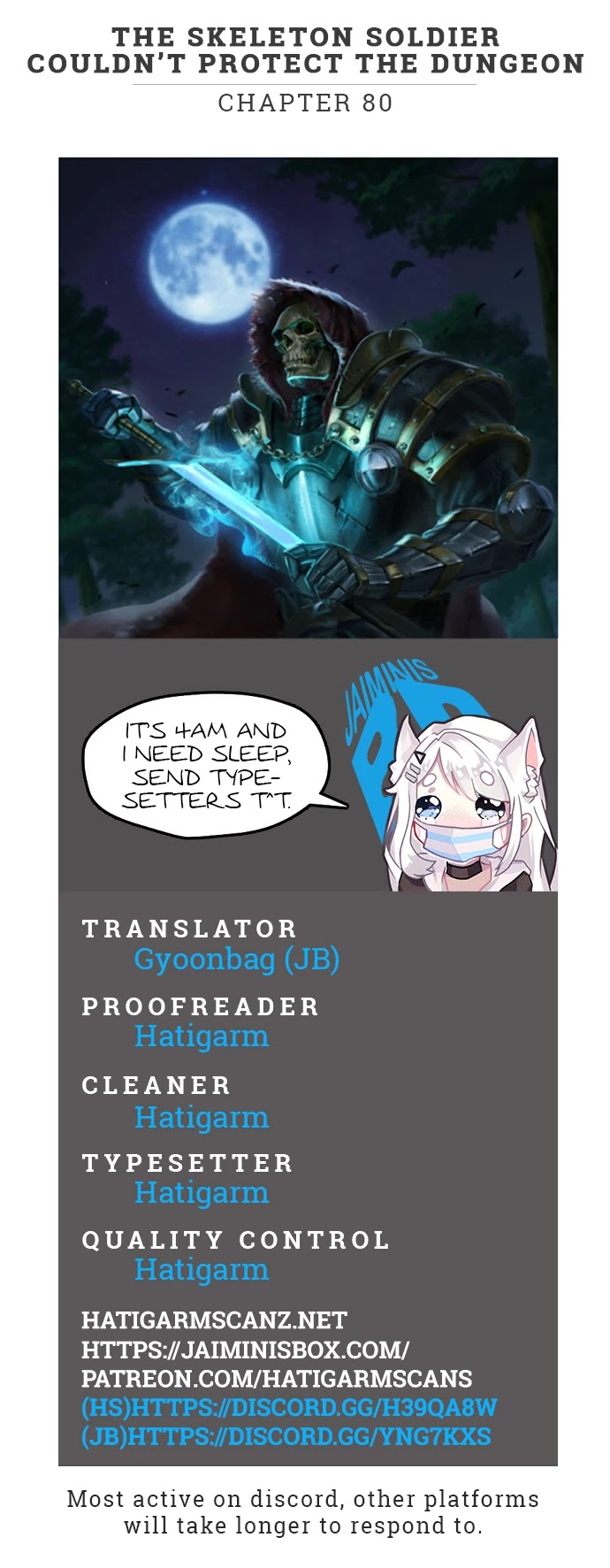 Skeleton Soldier Couldn’t Protect the Dungeon chapter 80 page 1