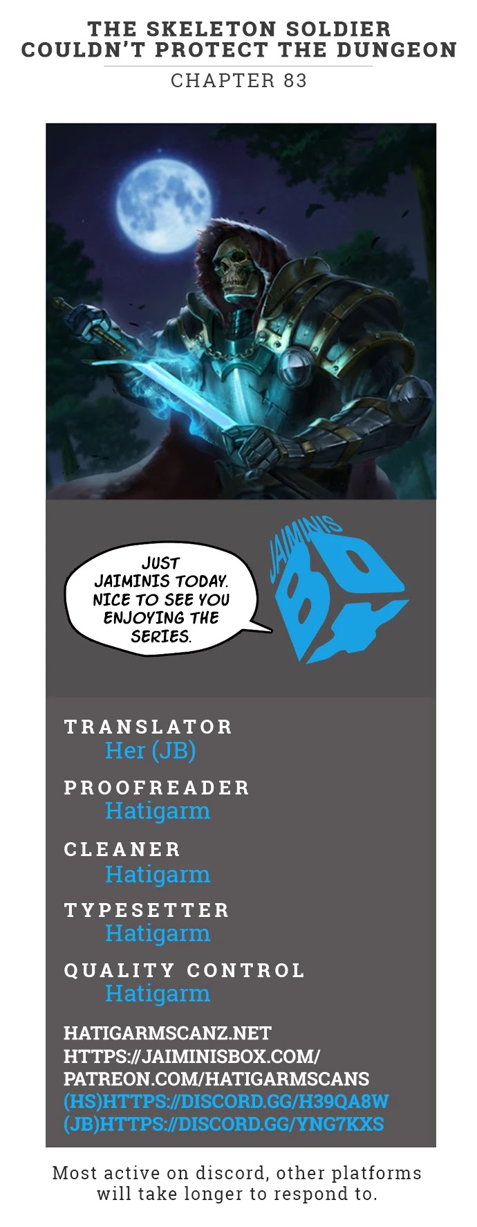 Skeleton Soldier Couldn’t Protect the Dungeon chapter 83 page 1