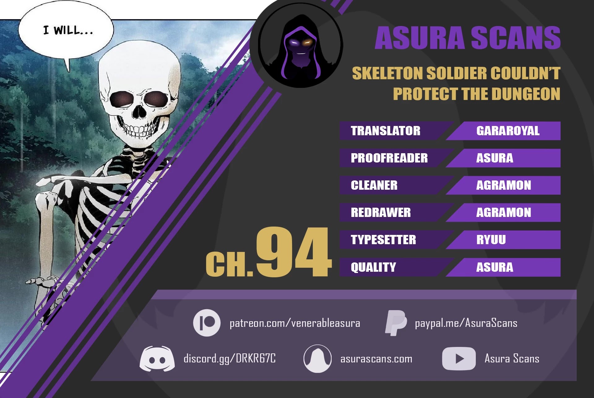 Skeleton Soldier Couldn’t Protect the Dungeon chapter 94 page 1
