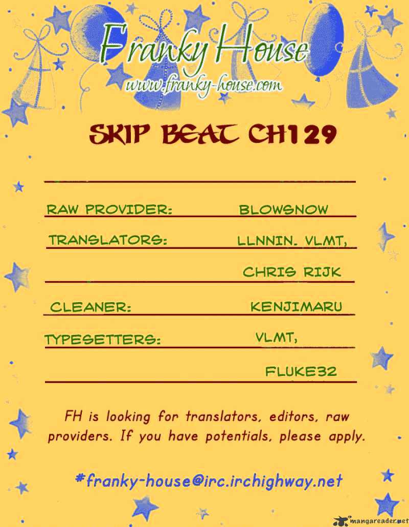 Skip Beat chapter 129 page 1