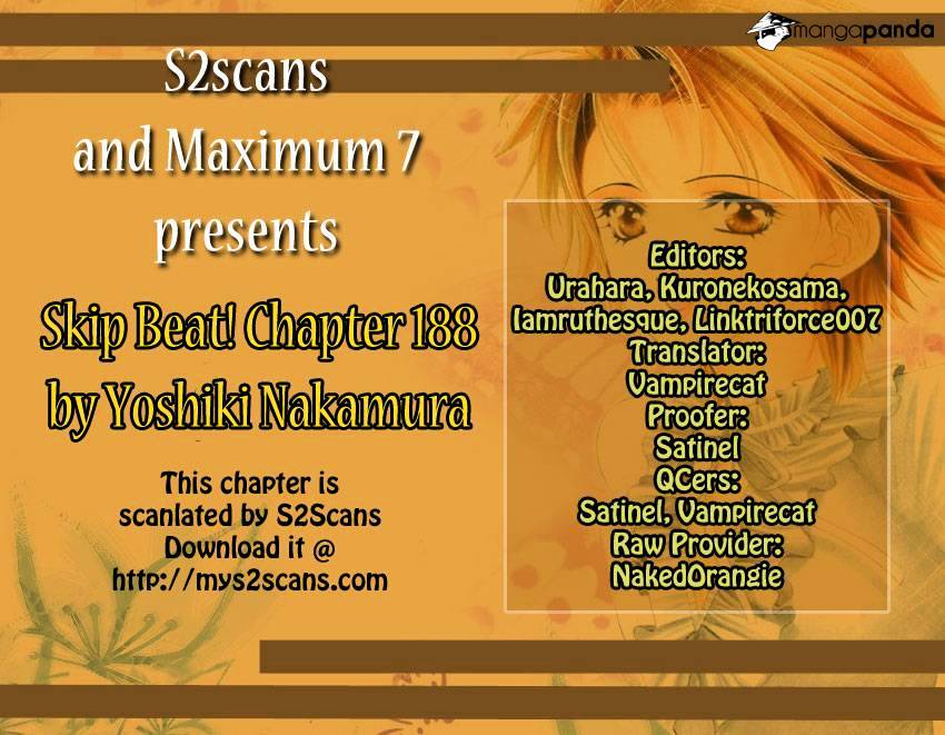Skip Beat chapter 188 page 1