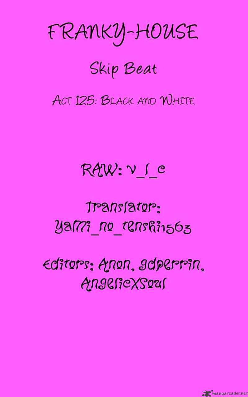 Skip Beat chapter 125 page 1