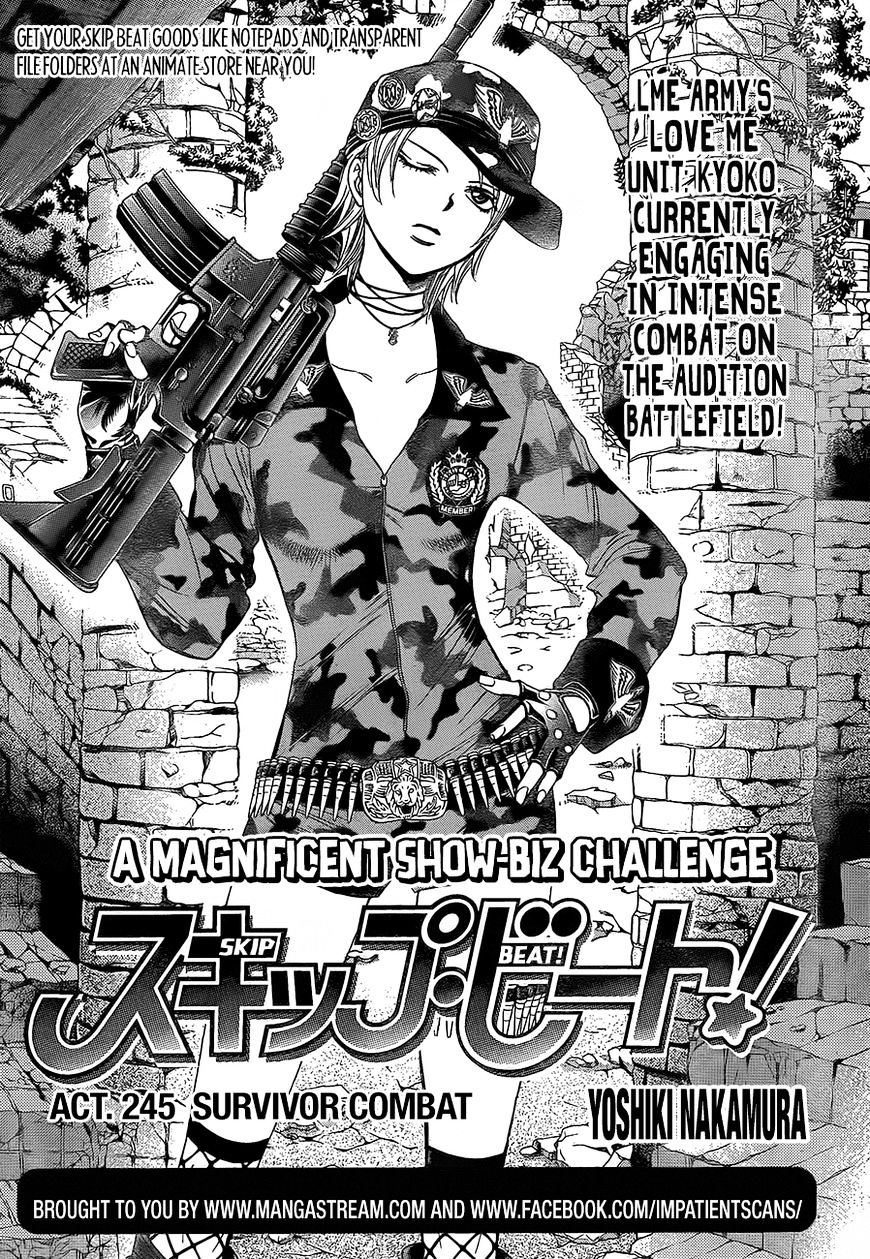 Skip Beat chapter 245 page 1