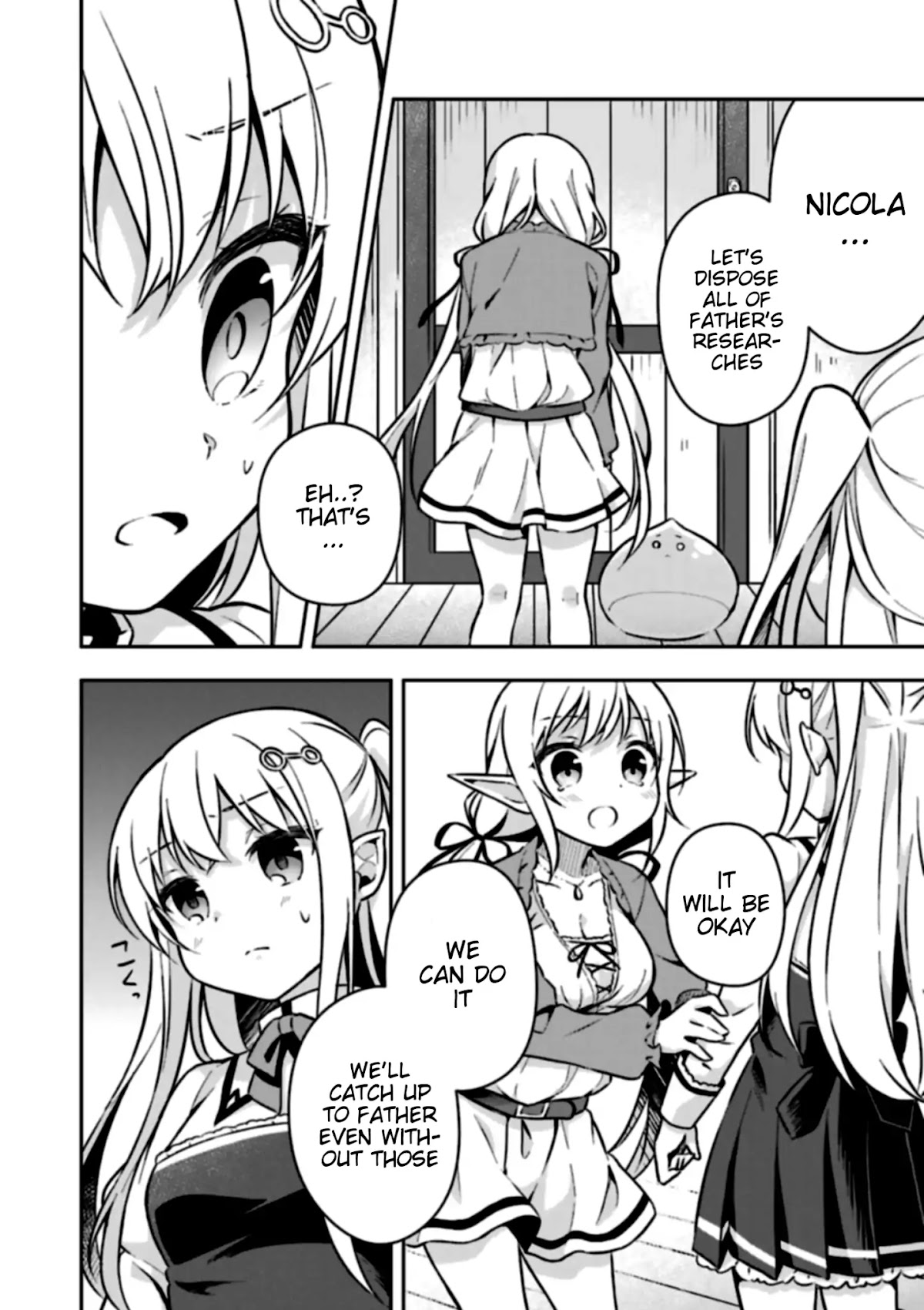 Slime Reincarnation. The Great Sage is Hugged by His Adopted Elf Daughter chapter 1 page 34