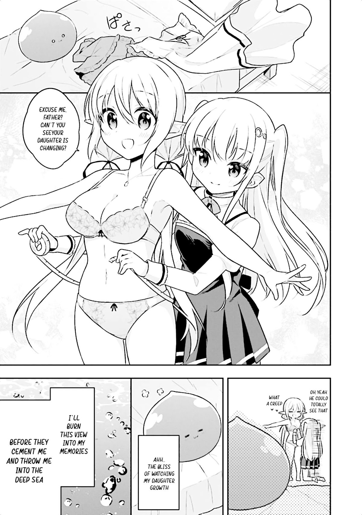 Slime Reincarnation. The Great Sage is Hugged by His Adopted Elf Daughter chapter 12 page 33