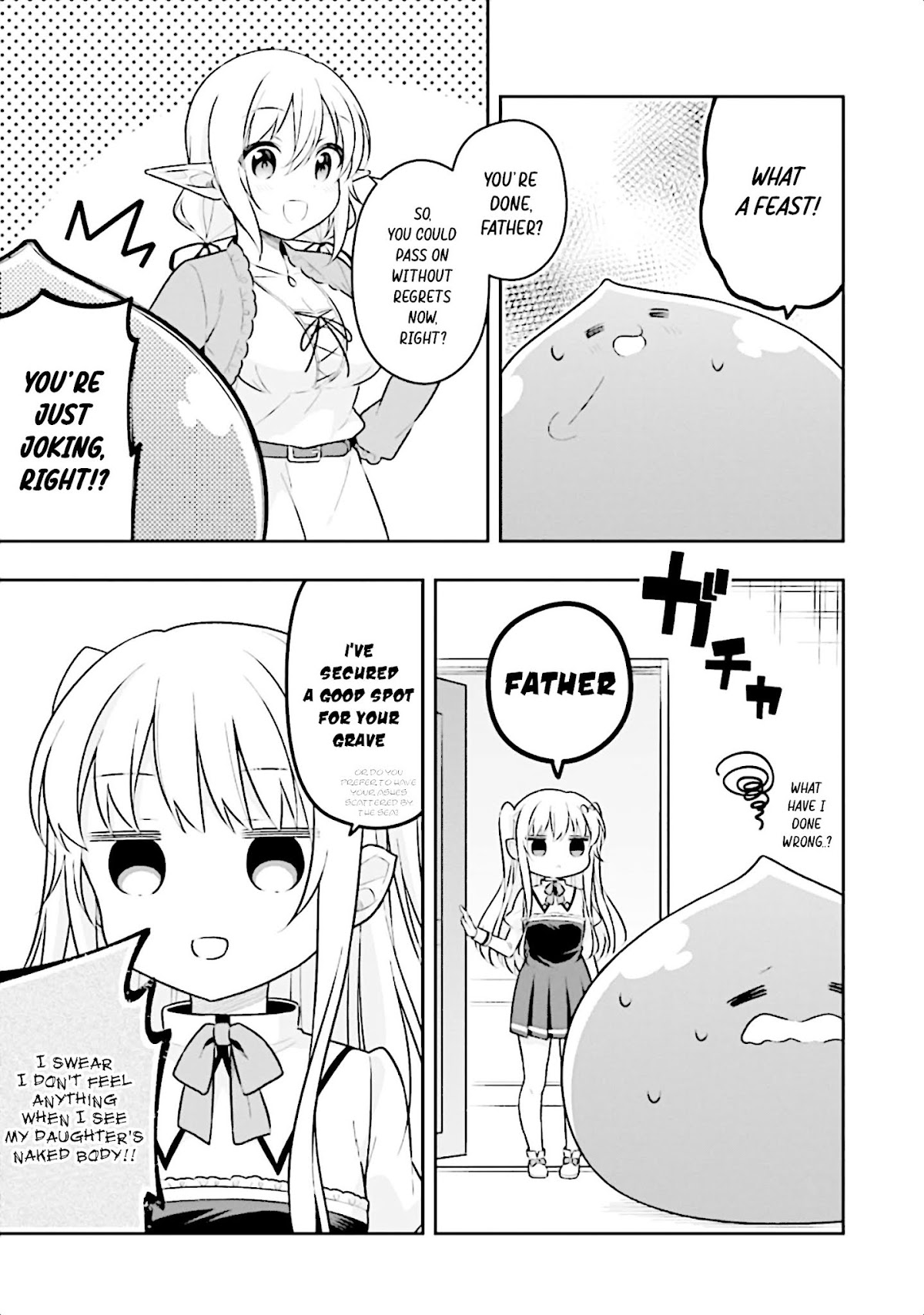 Slime Reincarnation. The Great Sage is Hugged by His Adopted Elf Daughter chapter 12 page 34