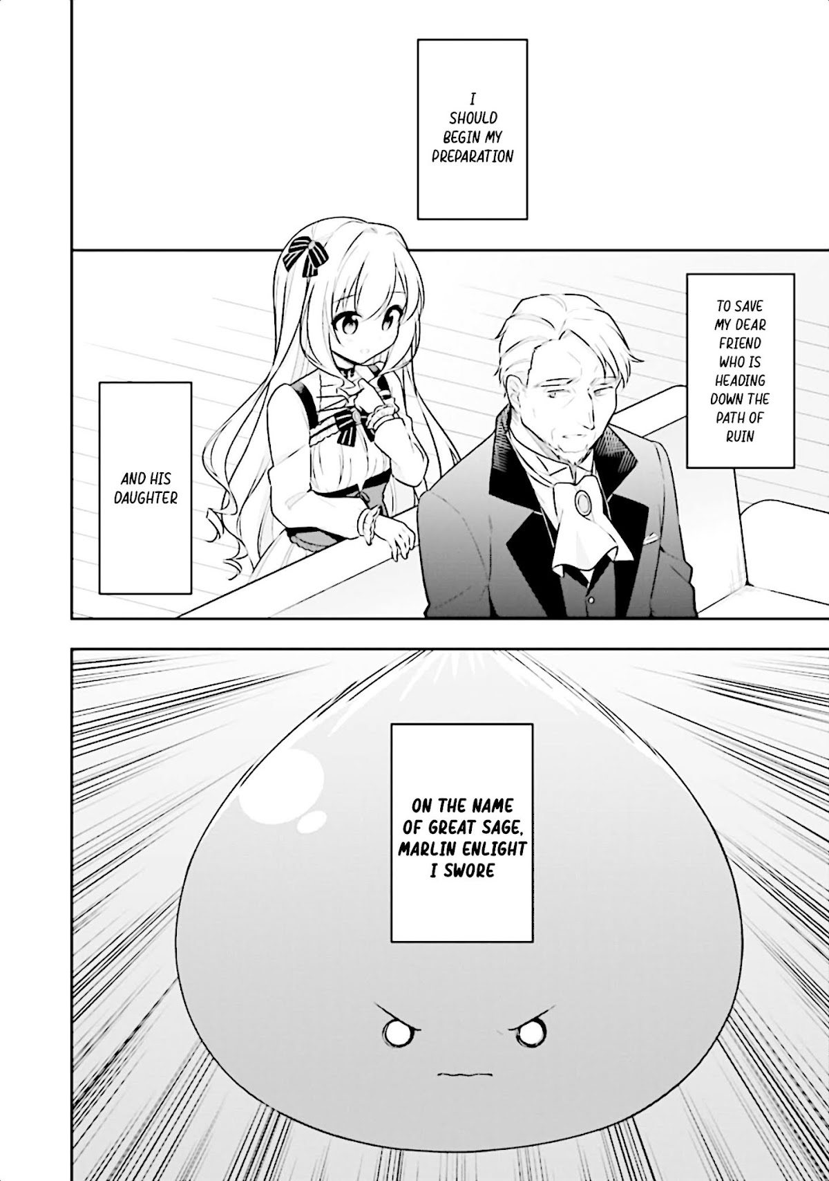 Slime Reincarnation. The Great Sage is Hugged by His Adopted Elf Daughter chapter 13 page 36