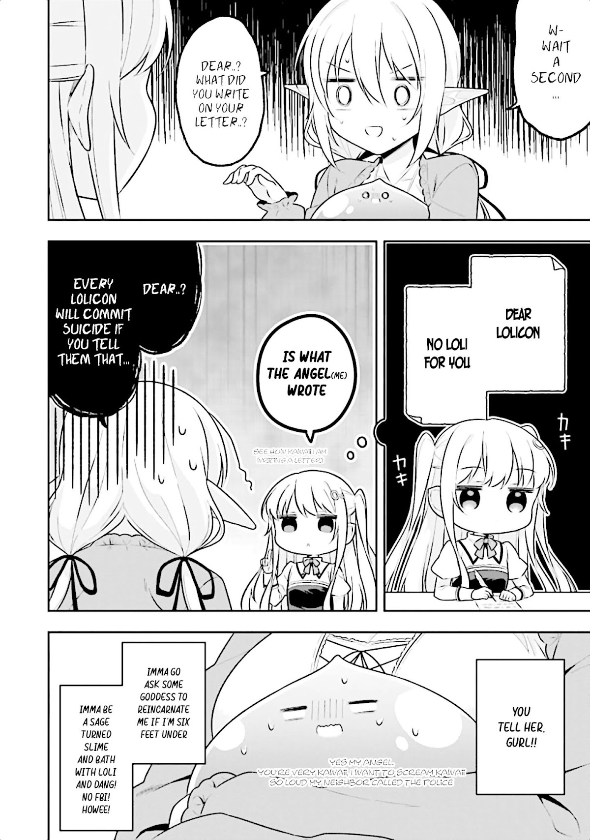 Slime Reincarnation. The Great Sage is Hugged by His Adopted Elf Daughter chapter 14 page 31