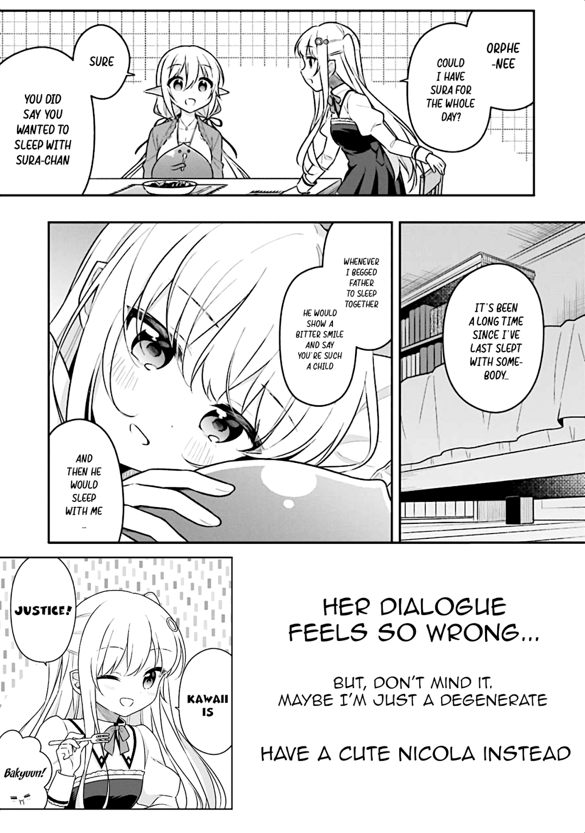 Slime Reincarnation. The Great Sage is Hugged by His Adopted Elf Daughter chapter 14 page 32