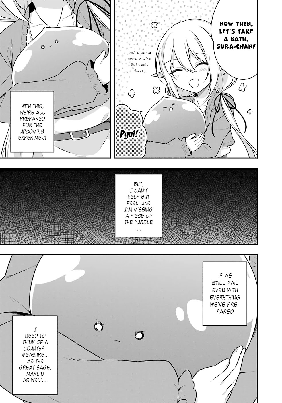 Slime Reincarnation. The Great Sage is Hugged by His Adopted Elf Daughter chapter 17 page 35