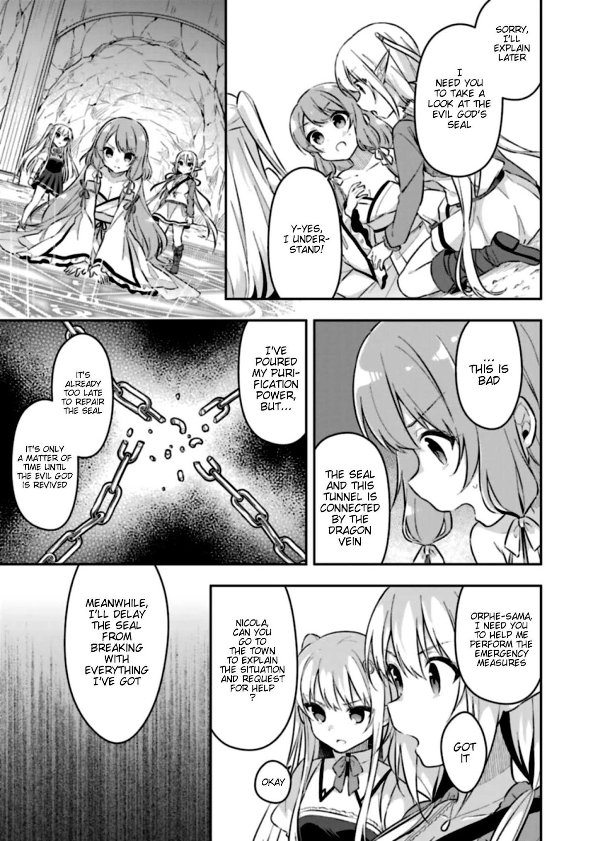 Slime Reincarnation. The Great Sage is Hugged by His Adopted Elf Daughter chapter 4 page 26