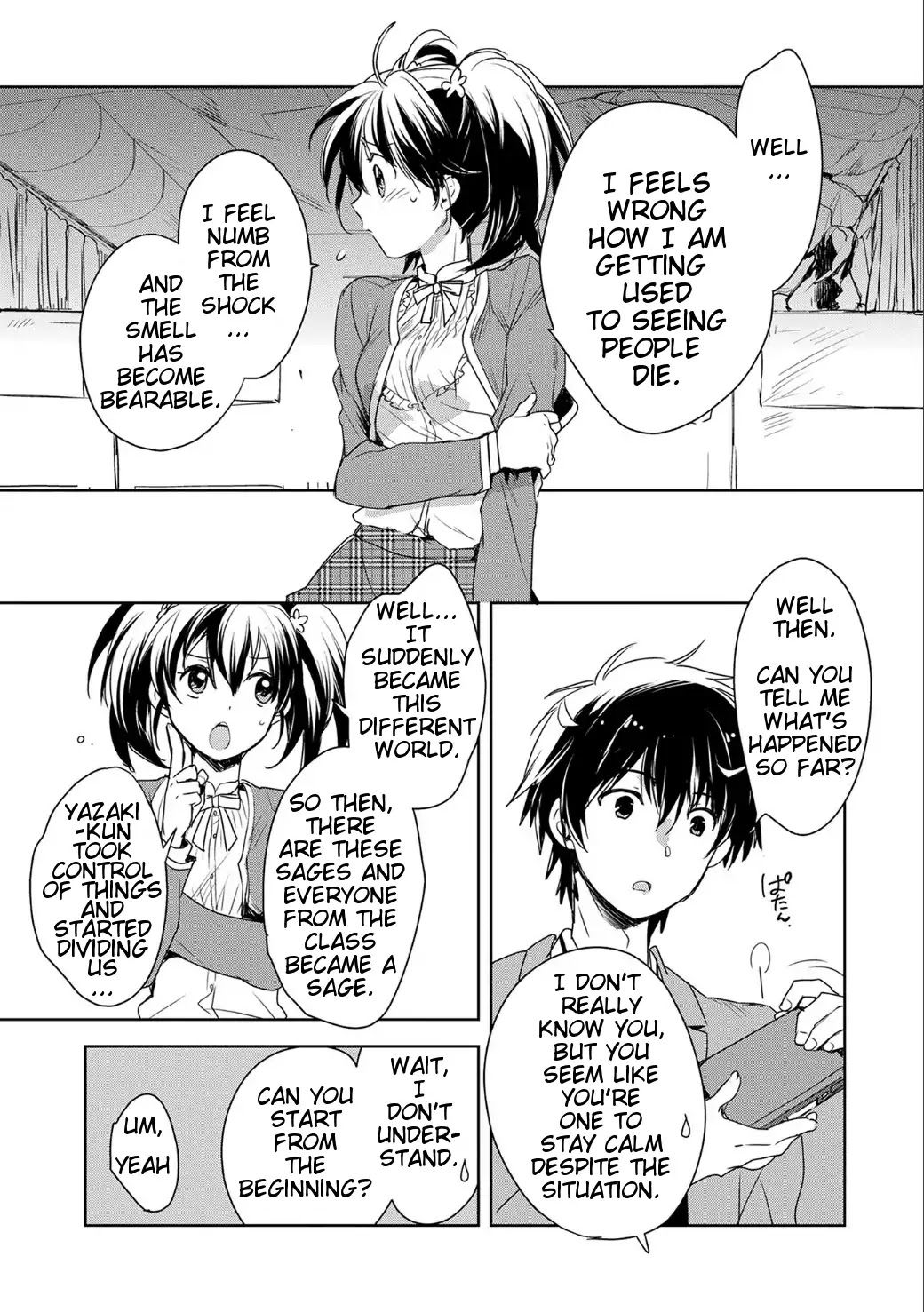 Sokushi Cheat ga Saikyou Sugite, Isekai no Yatsura ga Marude Aite ni Naranai n desu ga chapter 1 page 14