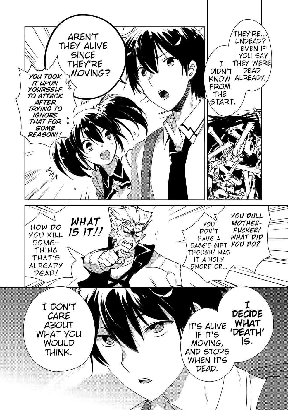 Sokushi Cheat ga Saikyou Sugite, Isekai no Yatsura ga Marude Aite ni Naranai n desu ga chapter 12 page 1