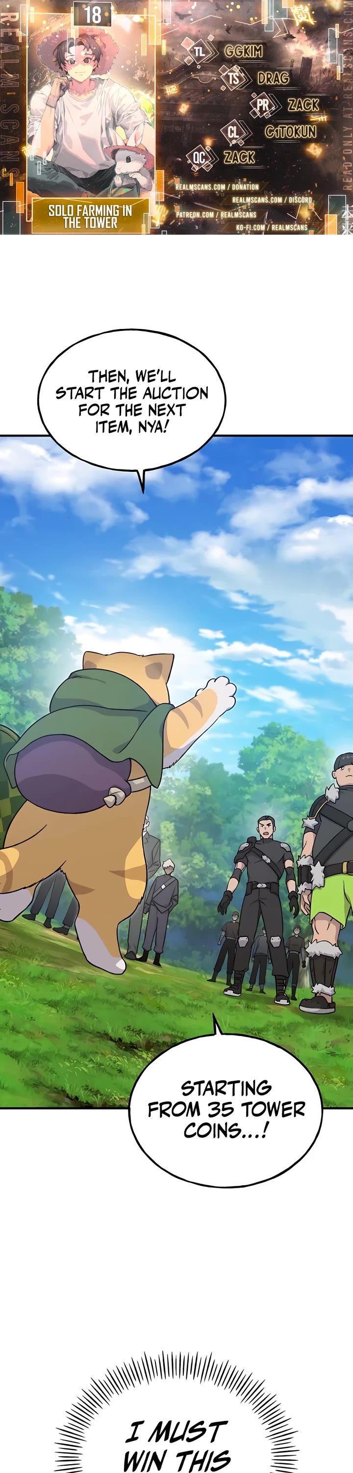 Solo Farming in the Tower chapter 18 page 1