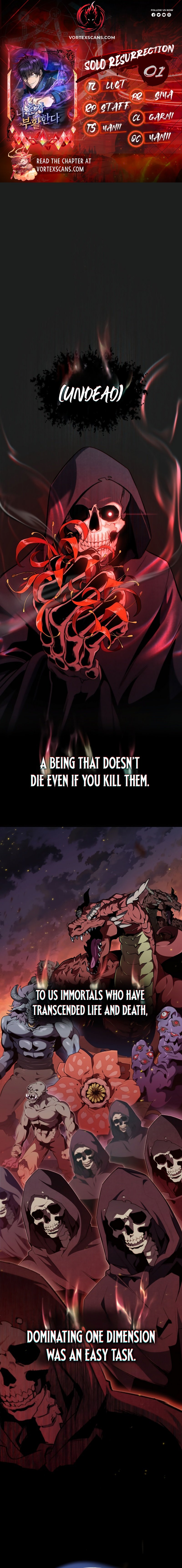 Solo Resurrection chapter 1 page 1