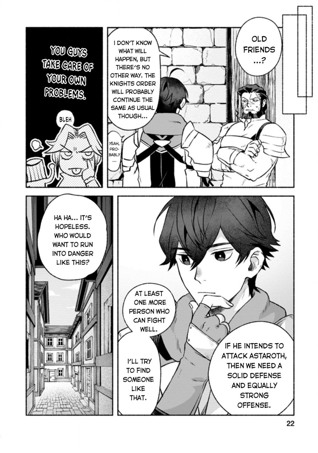 Sono Monban, Saikyou Nitsuki: Tsuihou Sareta Bougyo Ryoku 9999 no Senshi, Ou Miyako no Monban Toshite Musou Suru chapter 11 page 20