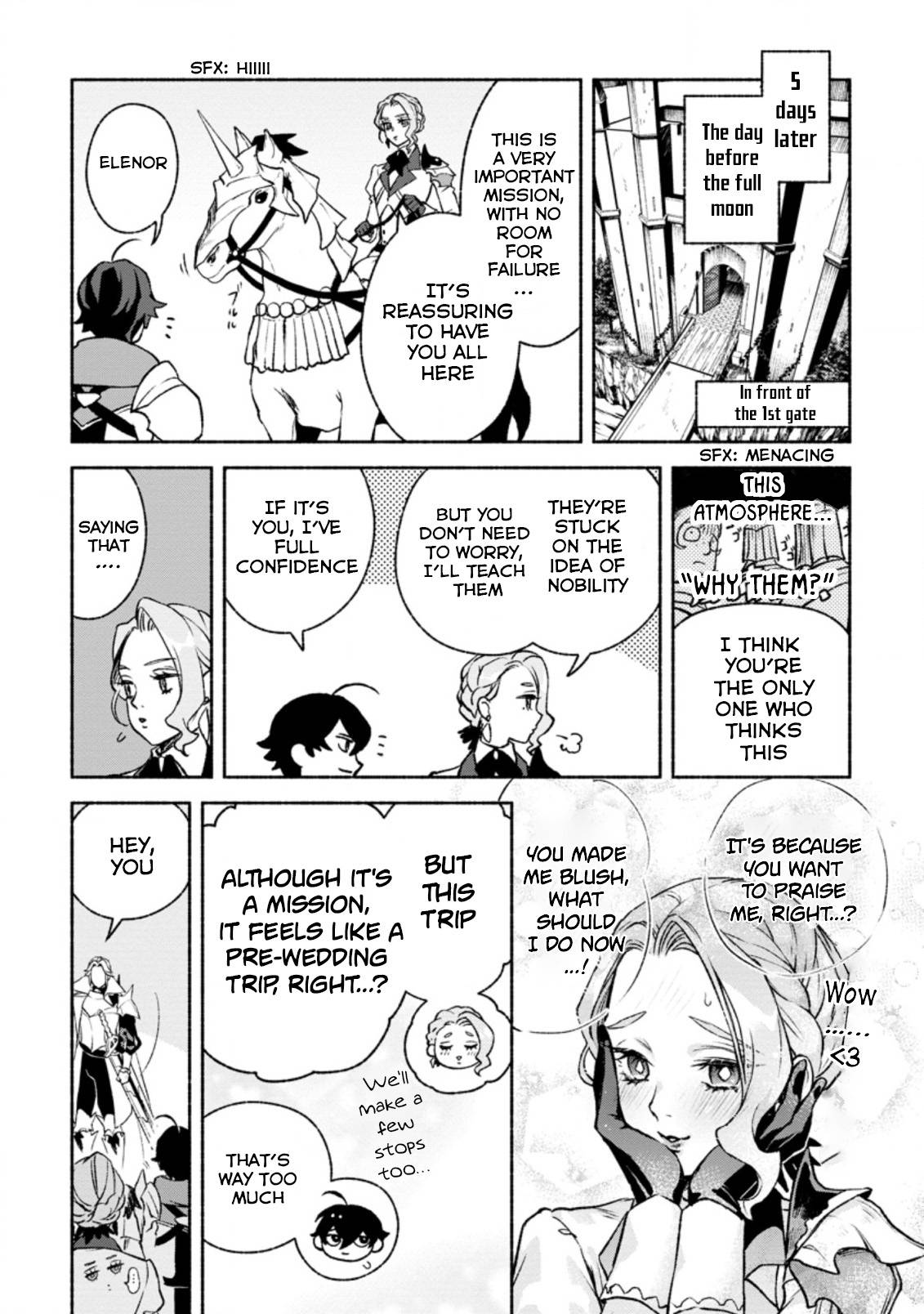 Sono Monban, Saikyou Nitsuki: Tsuihou Sareta Bougyo Ryoku 9999 no Senshi, Ou Miyako no Monban Toshite Musou Suru chapter 14.3 page 10