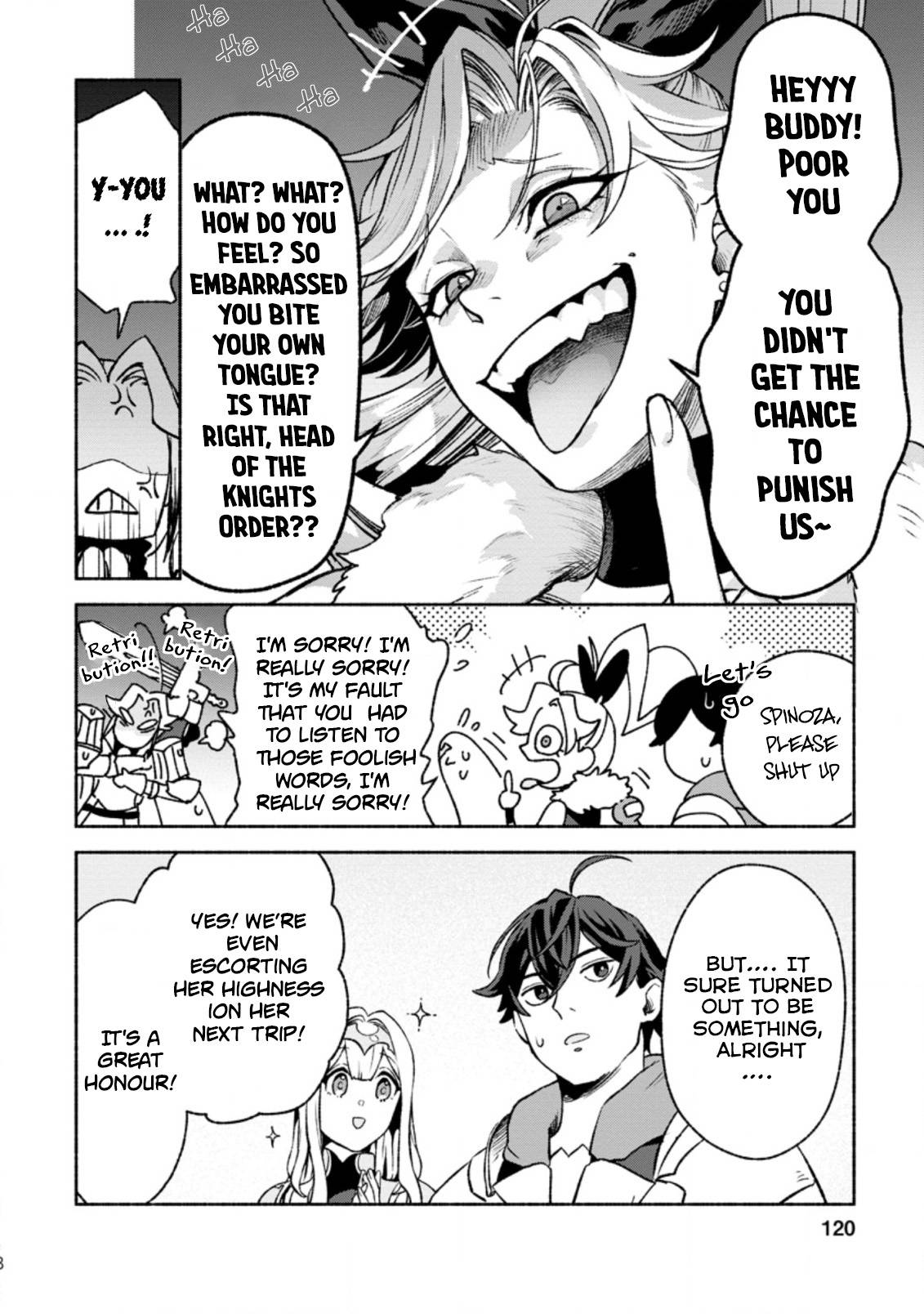 Sono Monban, Saikyou Nitsuki: Tsuihou Sareta Bougyo Ryoku 9999 no Senshi, Ou Miyako no Monban Toshite Musou Suru chapter 14.3 page 9