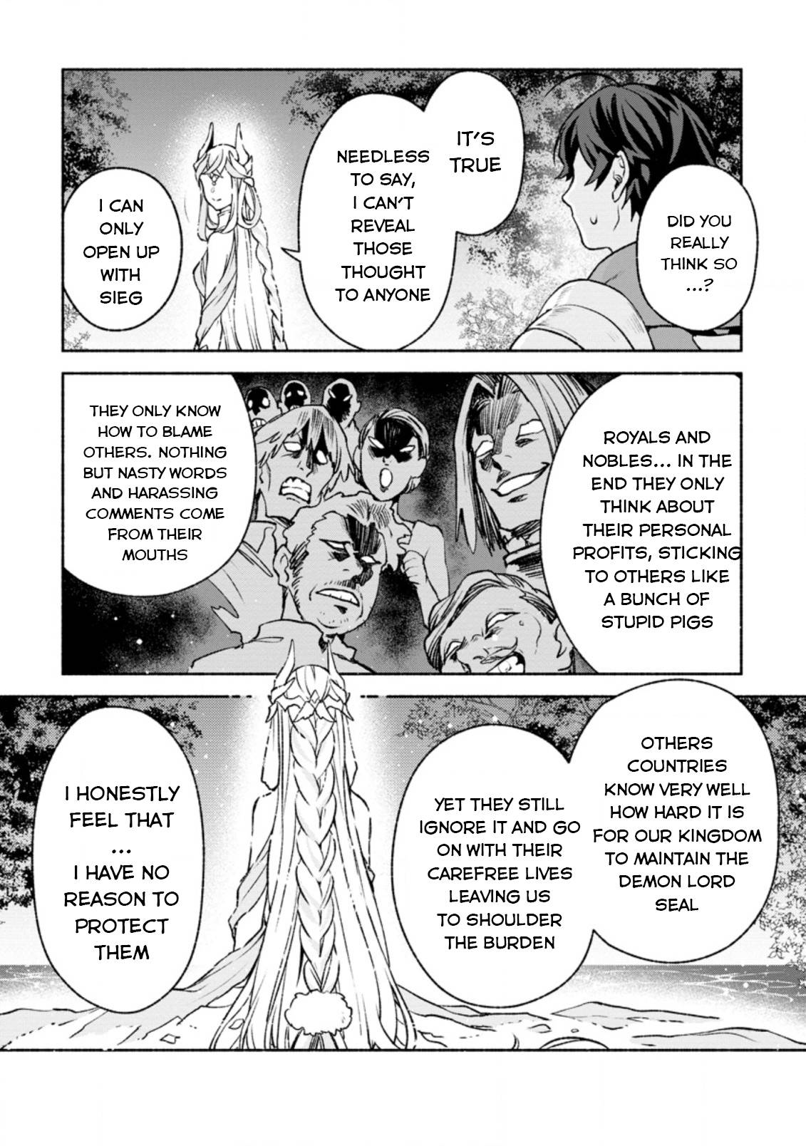 Sono Monban, Saikyou Nitsuki: Tsuihou Sareta Bougyo Ryoku 9999 no Senshi, Ou Miyako no Monban Toshite Musou Suru chapter 16 page 30