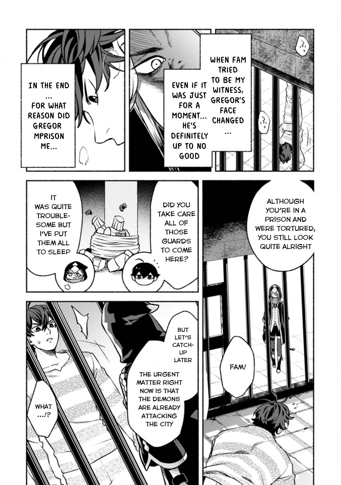 Sono Monban, Saikyou Nitsuki: Tsuihou Sareta Bougyo Ryoku 9999 no Senshi, Ou Miyako no Monban Toshite Musou Suru chapter 18 page 24