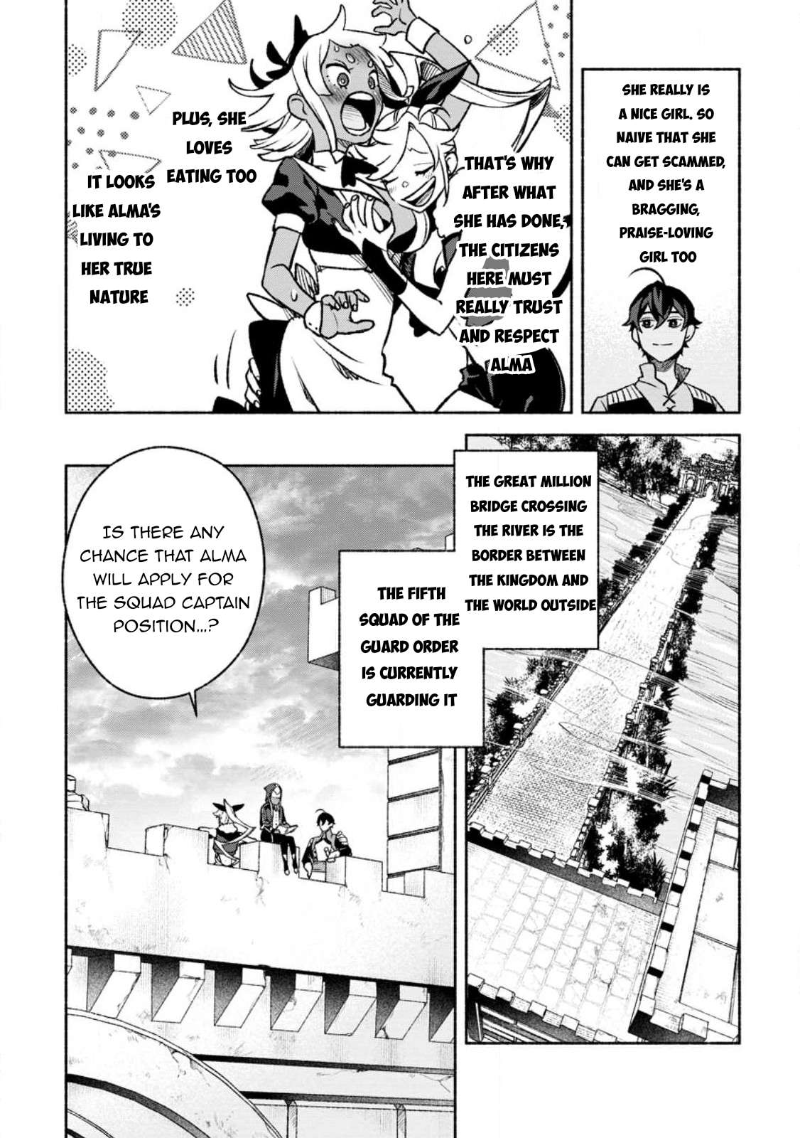 Sono Monban, Saikyou Nitsuki: Tsuihou Sareta Bougyo Ryoku 9999 no Senshi, Ou Miyako no Monban Toshite Musou Suru chapter 25 page 25