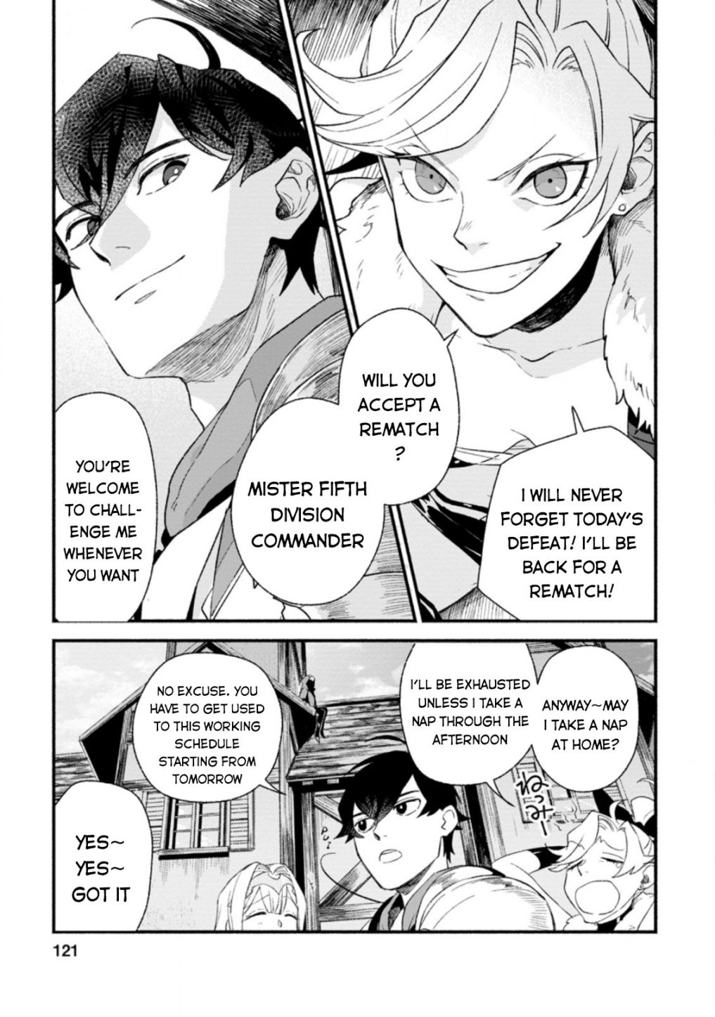 Sono Monban, Saikyou Nitsuki: Tsuihou Sareta Bougyo Ryoku 9999 no Senshi, Ou Miyako no Monban Toshite Musou Suru chapter 4 page 30