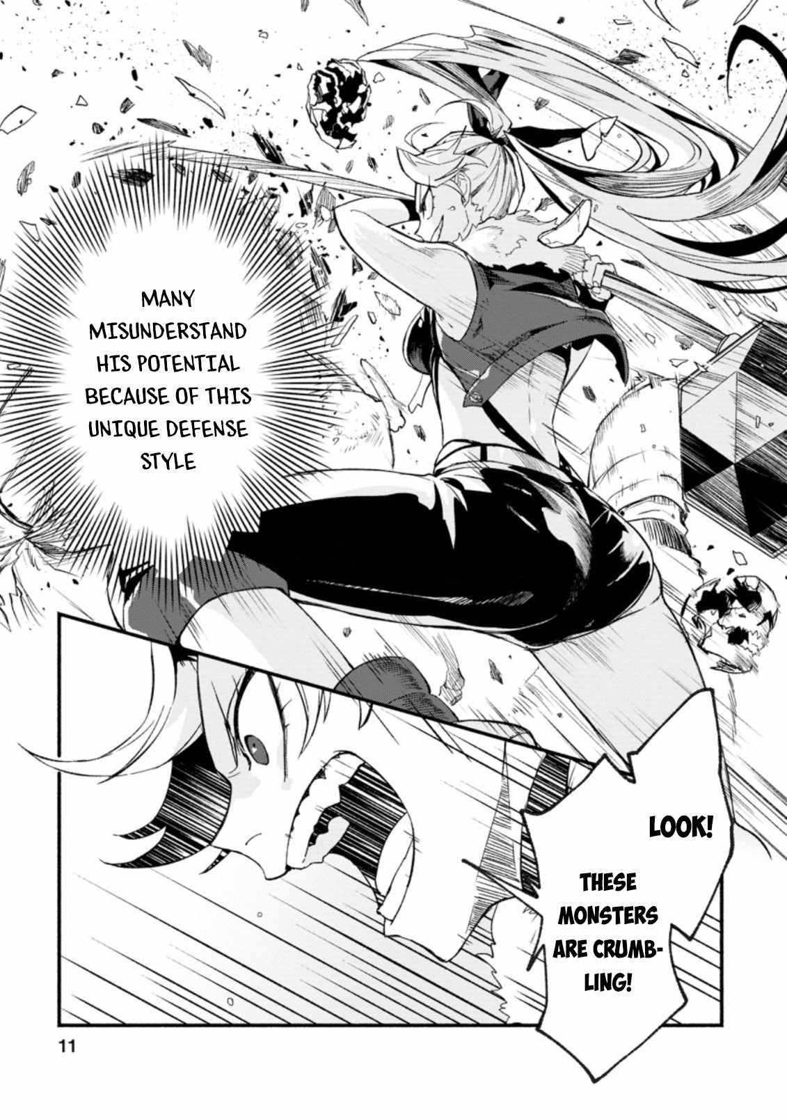 Sono Monban, Saikyou Nitsuki: Tsuihou Sareta Bougyo Ryoku 9999 no Senshi, Ou Miyako no Monban Toshite Musou Suru chapter 6 page 9