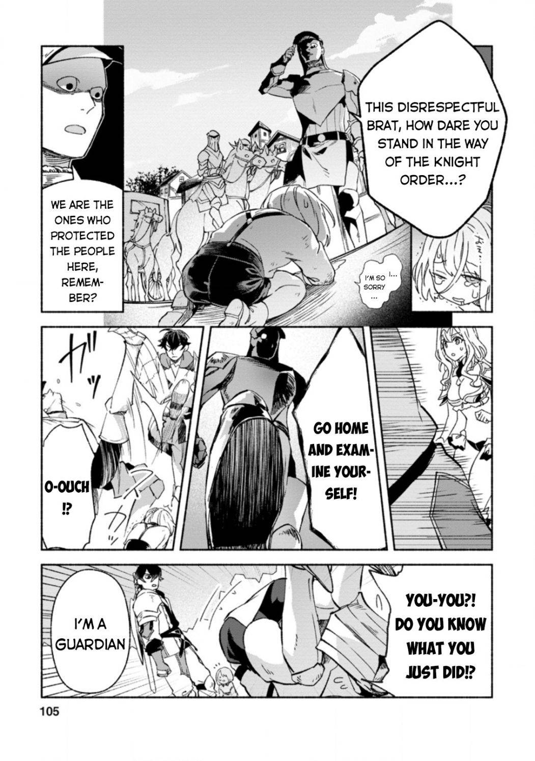 Sono Monban, Saikyou Nitsuki: Tsuihou Sareta Bougyo Ryoku 9999 no Senshi, Ou Miyako no Monban Toshite Musou Suru chapter 9 page 7