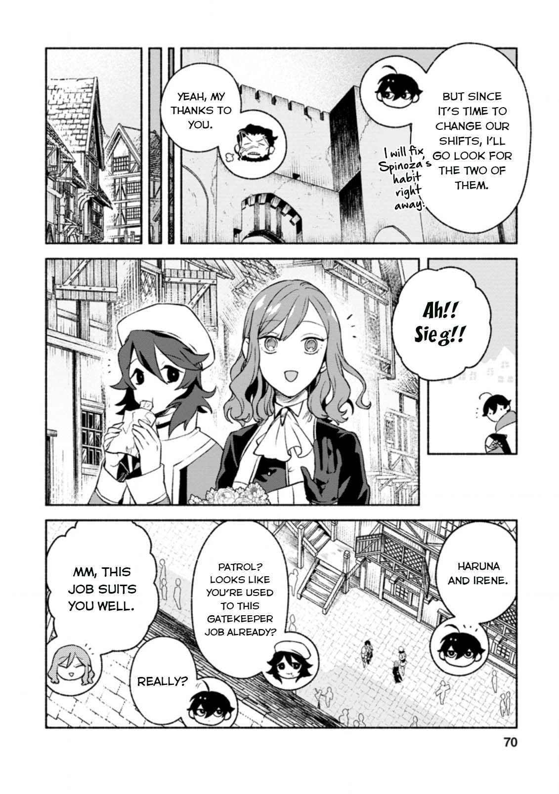 Sono Monban, Saikyou Nitsuki: Tsuihou Sareta Bougyo Ryoku 9999 no Senshi, Outo no Monban Toshite Musou Suru chapter 13 page 6