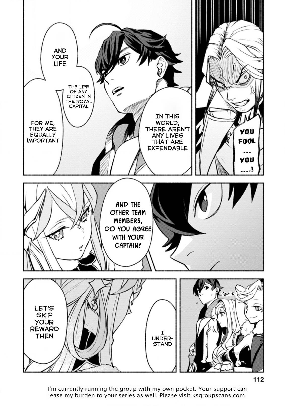 Sono Monban, Saikyou Nitsuki: Tsuihou Sareta Bougyo Ryoku 9999 no Senshi, Outo no Monban Toshite Musou Suru chapter 14.2 page 11