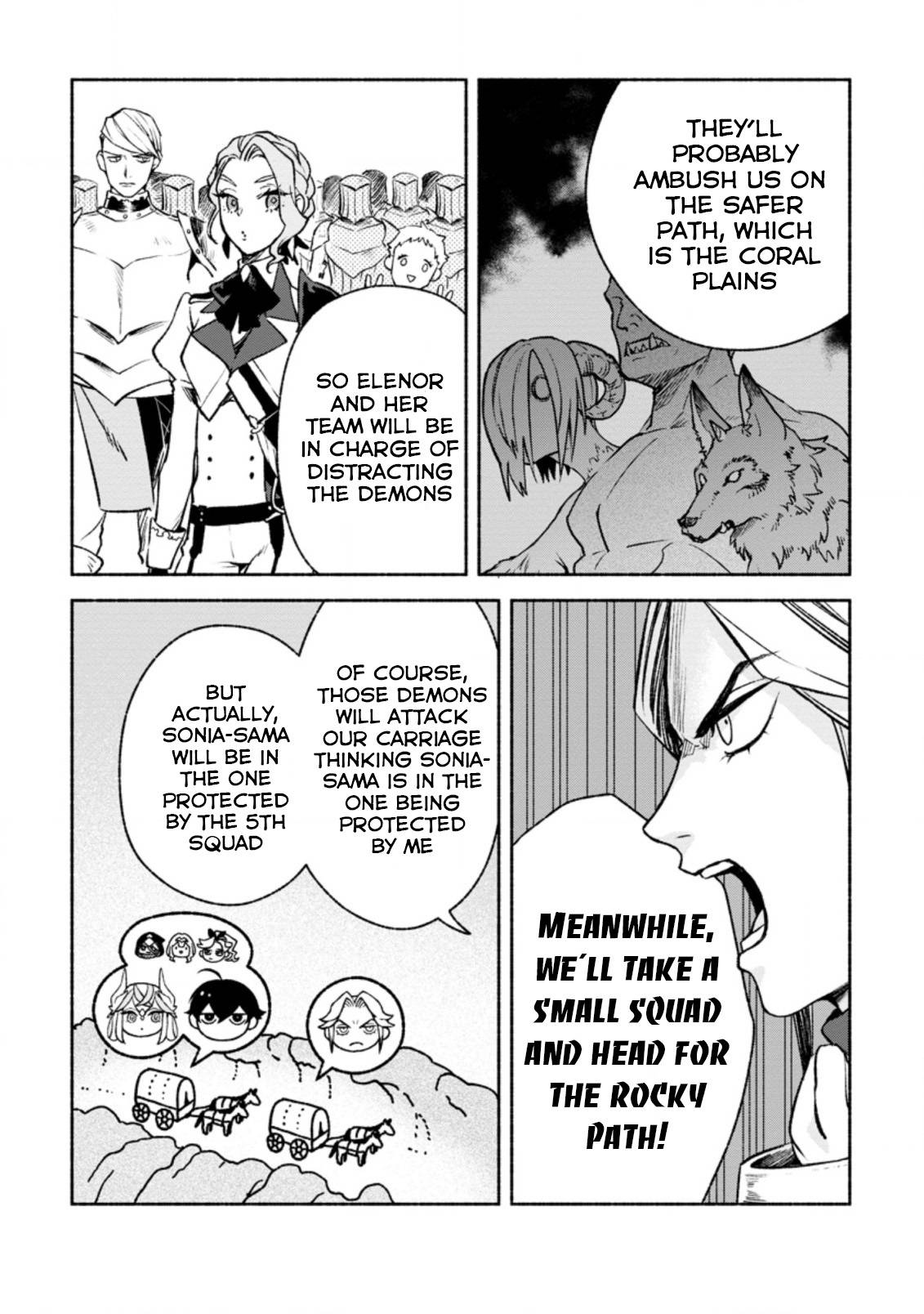 Sono Monban, Saikyou Nitsuki: Tsuihou Sareta Bougyo Ryoku 9999 no Senshi, Outo no Monban Toshite Musou Suru chapter 15 page 3