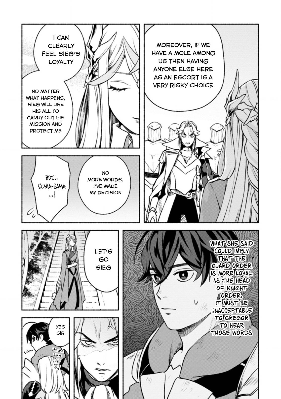 Sono Monban, Saikyou Nitsuki: Tsuihou Sareta Bougyo Ryoku 9999 no Senshi, Outo no Monban Toshite Musou Suru chapter 16 page 20