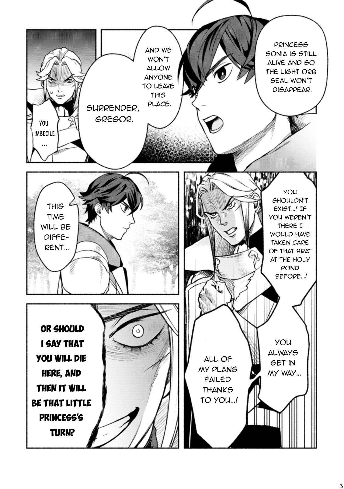 Sono Monban, Saikyou Nitsuki: Tsuihou Sareta Bougyo Ryoku 9999 no Senshi, Outo no Monban Toshite Musou Suru chapter 20 page 4