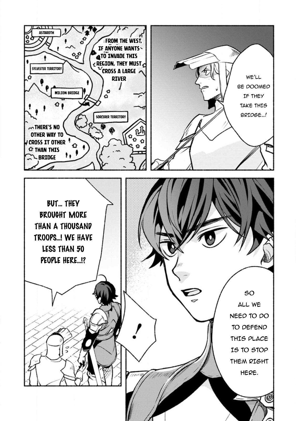 Sono Monban, Saikyou Nitsuki: Tsuihou Sareta Bougyo Ryoku 9999 no Senshi, Outo no Monban Toshite Musou Suru chapter 26.1 page 5