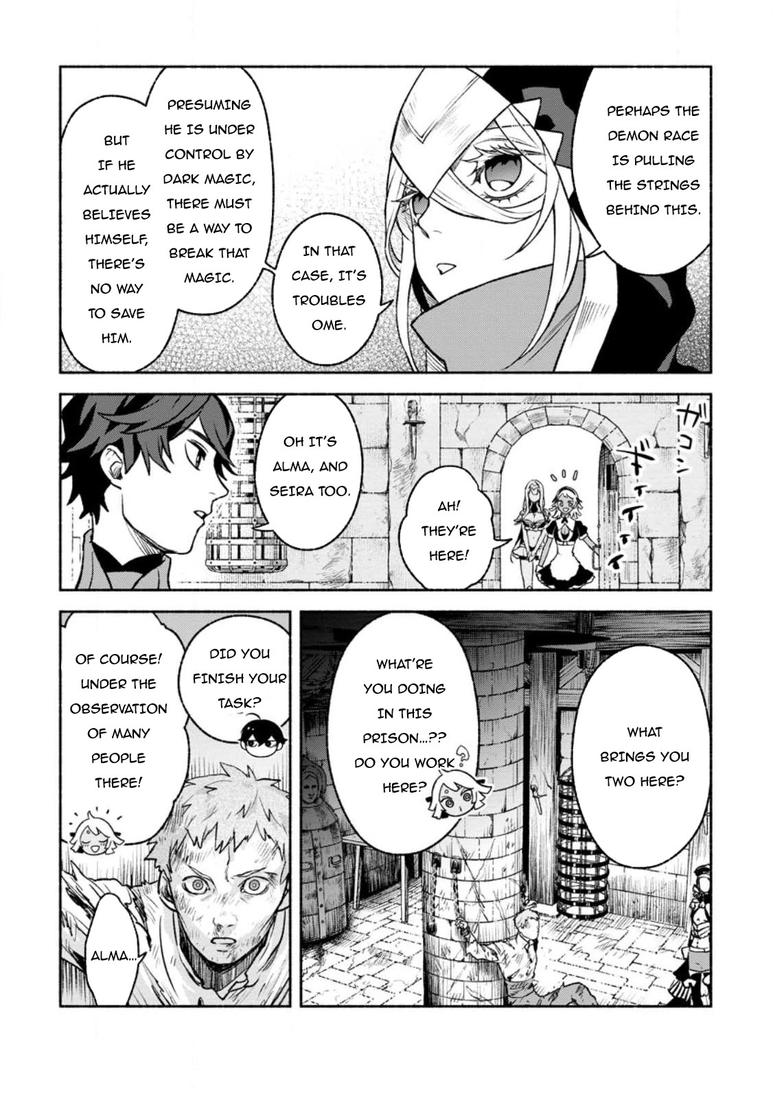 Sono Monban, Saikyou Nitsuki: Tsuihou Sareta Bougyo Ryoku 9999 no Senshi, Outo no Monban Toshite Musou Suru chapter 26 page 34