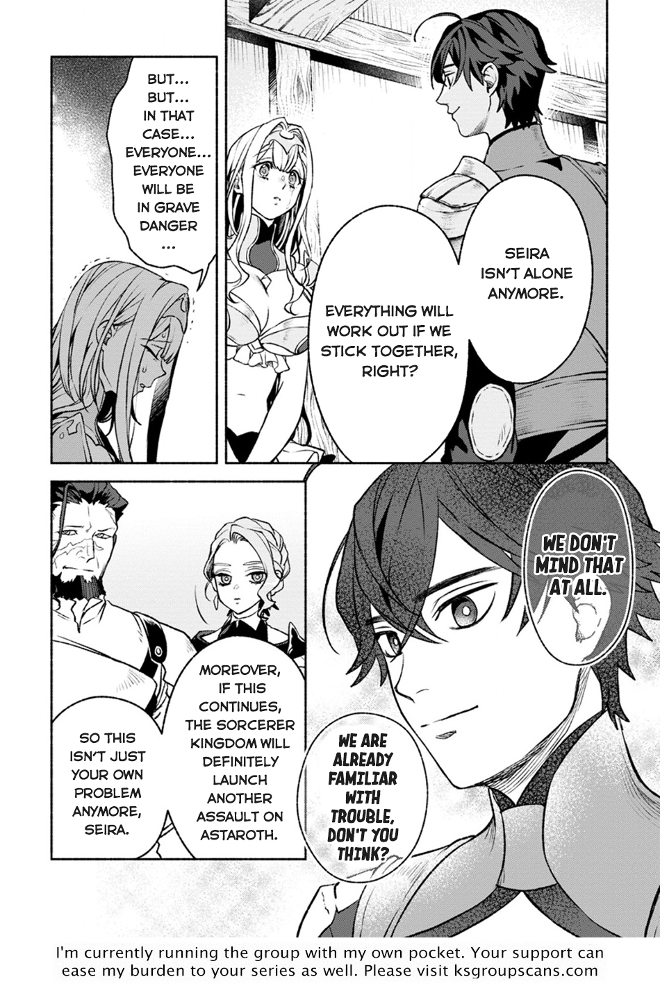 Sono Monban, Saikyou Nitsuki: Tsuihou Sareta Bougyo Ryoku 9999 no Senshi, Outo no Monban Toshite Musou Suru chapter 28.1 page 16