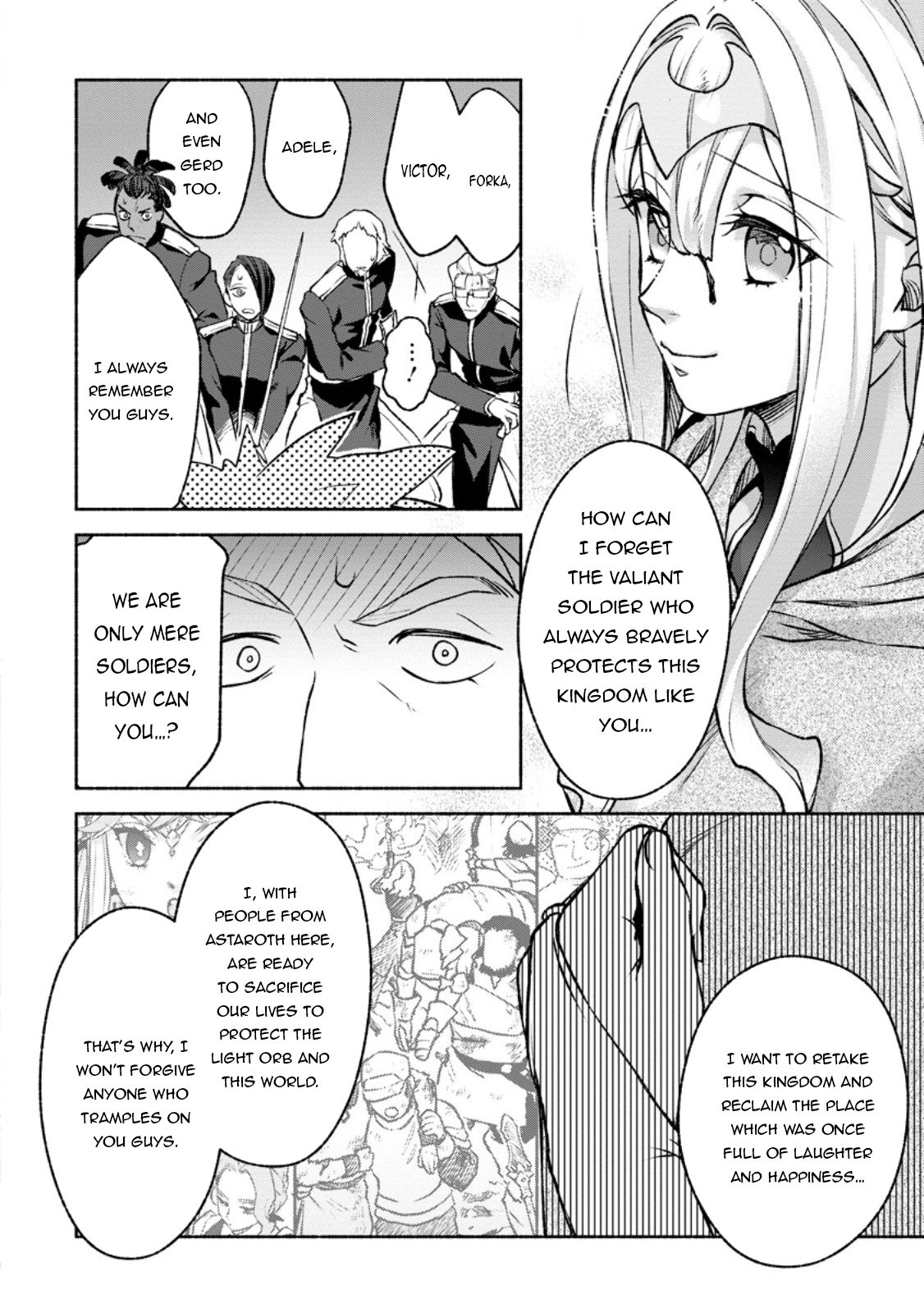 Sono Monban, Saikyou Nitsuki: Tsuihou Sareta Bougyo Ryoku 9999 no Senshi, Outo no Monban Toshite Musou Suru chapter 29 page 11